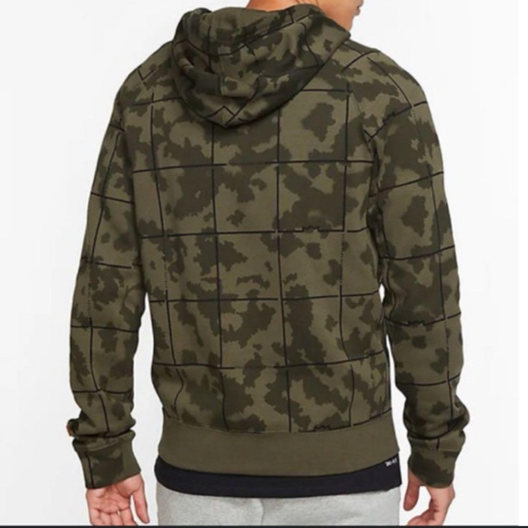 Nike Lebron James Green Camo Hoodie - Picture 2 of 8